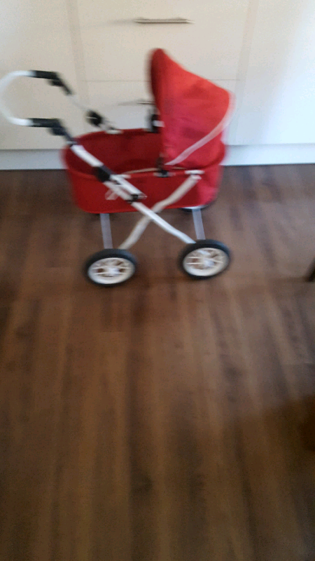 girls play pushchair
